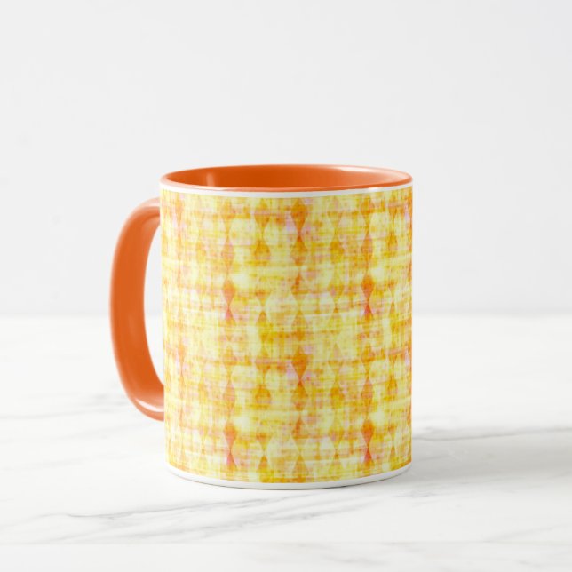 Caneca amarelo-sol e laranja (Frente Esquerda)