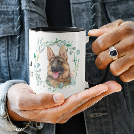 Caneca Ame A Minha German shepherd De Fora De Café
