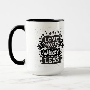 Caneca Ame mais preocupação menos