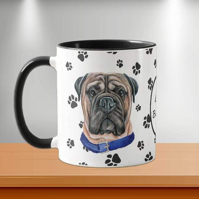 Caneca Ame Meu Cachorro Bullmastiff (Criador carregado)