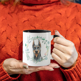 Caneca Ame Minha Dobie Wreath Coffee Mug