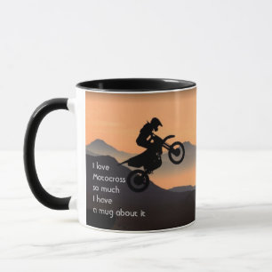 Caneca Ame Motocross Biking Tanta Coisa Divertida