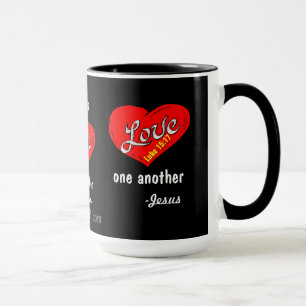 Caneca Ame um ao outro gotGod316.com Jesus