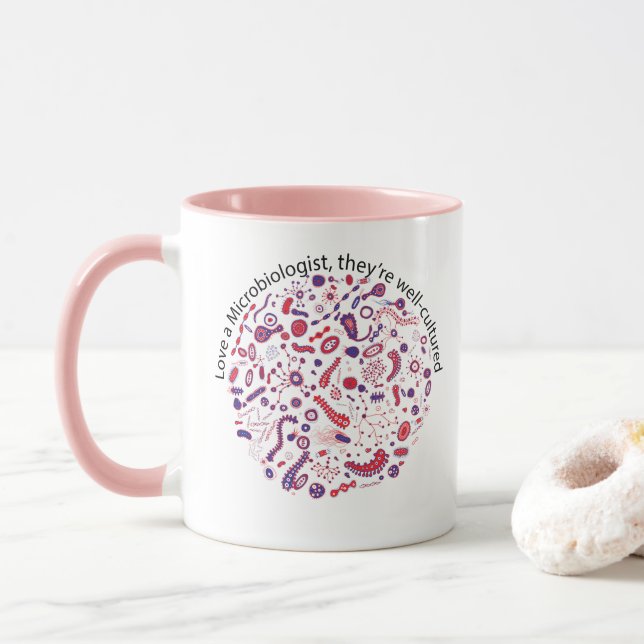 Caneca Ame um microbiologista (Com Donut)