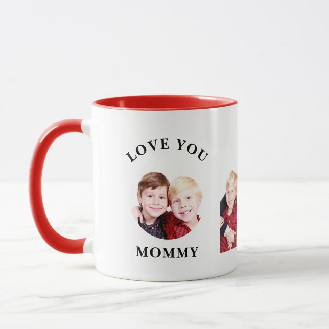 Caneca Ame Você Mamãe Foto Personalizada Personalizada Da (Esquerda)