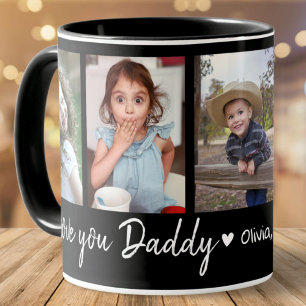 Caneca Ame Você Pai Dia de os pais 5 Colagem de Fotografi