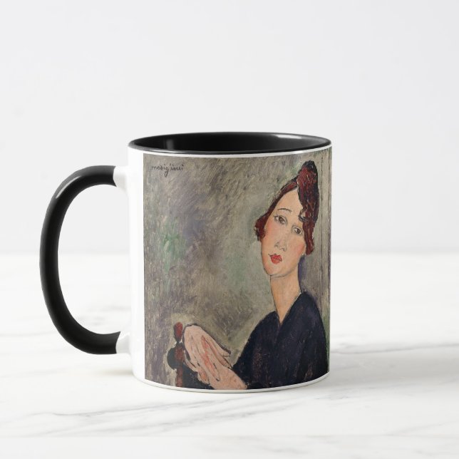 Caneca Amedeo Modigliani - Retrato de Dedie Hayden (Esquerda)