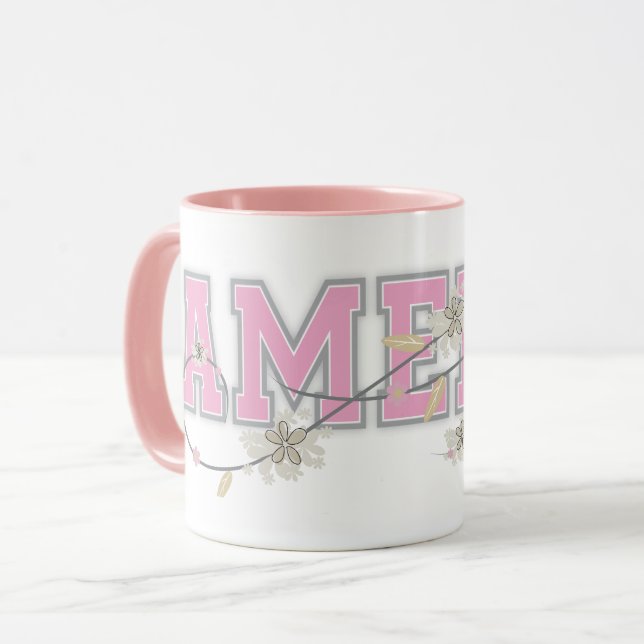 Caneca Amelia Name Personalised Mug (Frente Esquerda)