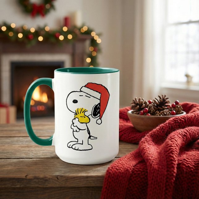 Caneca Amendoins | Abraços de Férias Snoopy & Woodstock (Criador carregado)