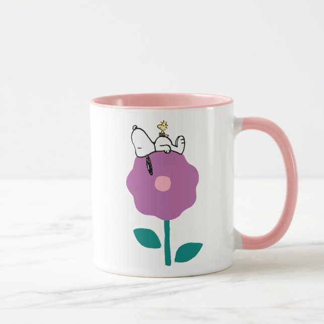 Caneca Amendoins | Apito De Esnoopia E Flor De Madeira (Direita)