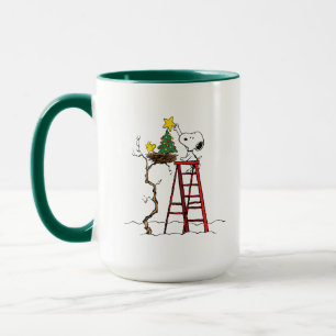 Caneca Amendoins   Árvore de Natal Snoopy & Woodstock