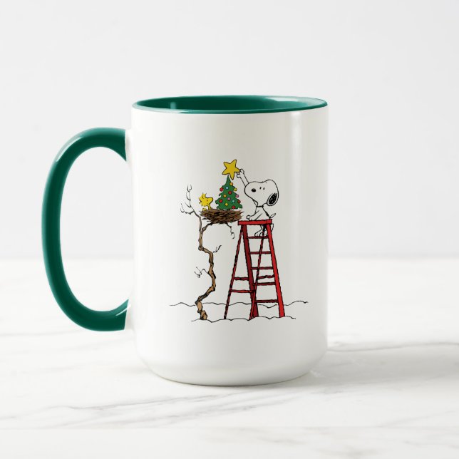 Caneca Amendoins | Árvore de Natal Snoopy & Woodstock (Esquerda)