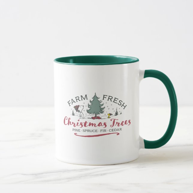Caneca Amendoins | Árvores de Natal frescas Fazendas (Direita)