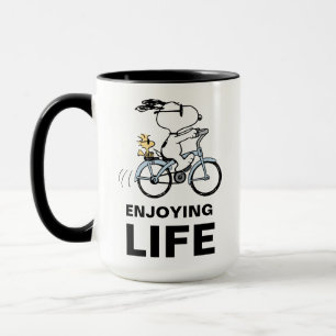 Caneca Amendoins   Bicicleta Snoopy & Woodstock