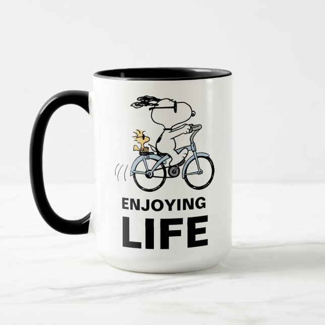 Caneca Amendoins | Bicicleta Snoopy & Woodstock (Esquerda)