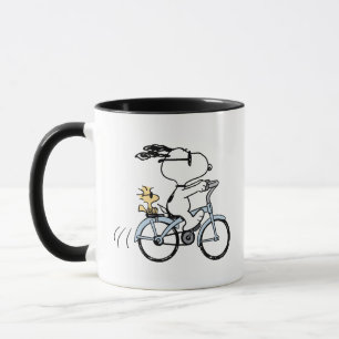 Caneca Amendoins   Bicicleta Snoopy & Woodstock