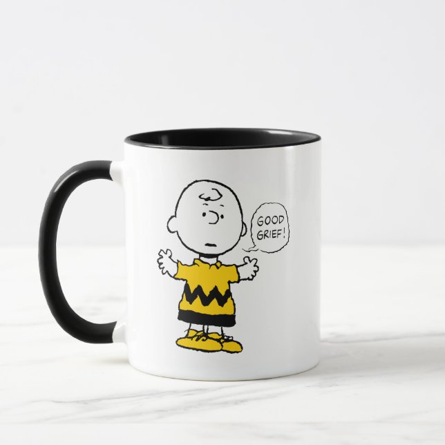 Caneca Amendoins | Bom luto Charlie Brown (Esquerda)