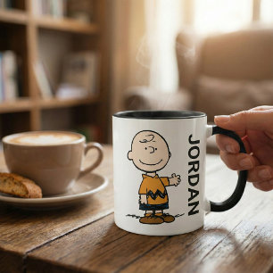 Caneca Amendoins   Charlie Brown   Adicione seu nome