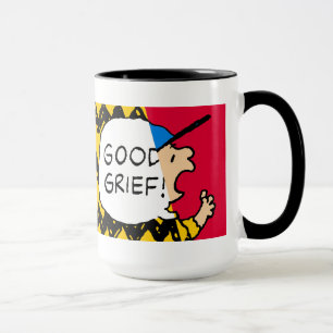 Caneca Amendoins   Charlie Brown Boa Sorte Metade