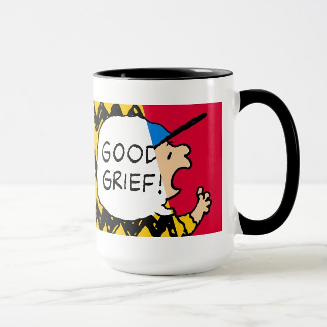 Caneca Amendoins | Charlie Brown Boa Sorte Metade (Direita)
