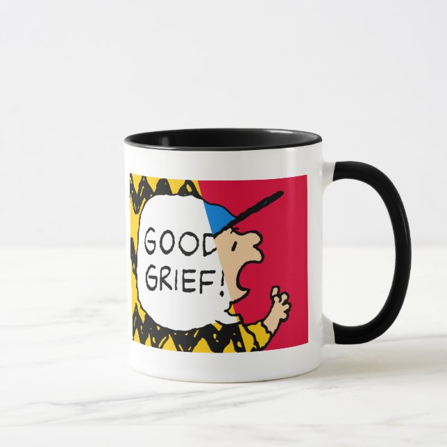 Caneca Amendoins | Charlie Brown Boa Sorte Metade (Direita)