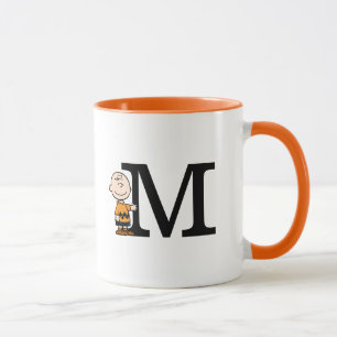 Caneca Amendoins   Charlie Brown Monograma M