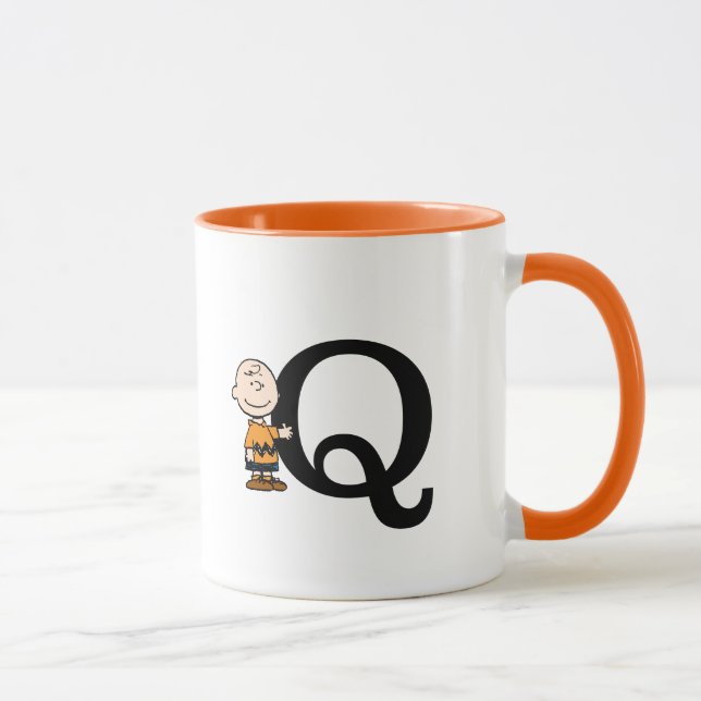 Caneca Amendoins | Charlie Brown Monograma Q (Direita)
