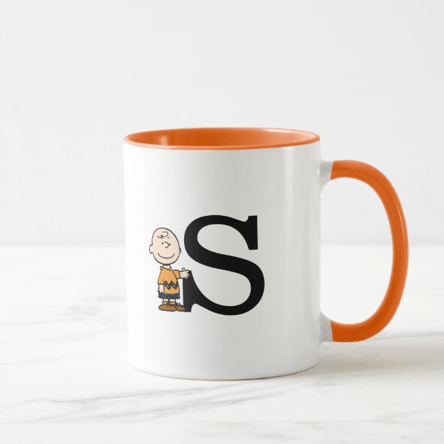 Caneca Amendoins | Charlie Brown Monogramas S (Direita)