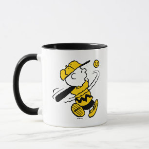 Caneca Amendoins   Charlie Brown no Bat