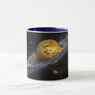 Caneca Amendoins   Charlie Brown Spaced Out