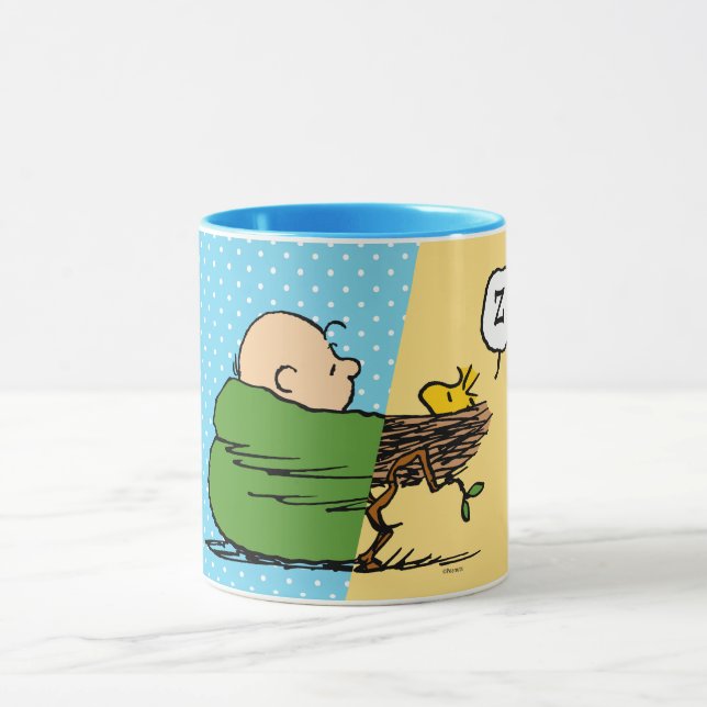 Caneca Amendoins | Charlie Brown & Woodstock Half & Half (Centro)