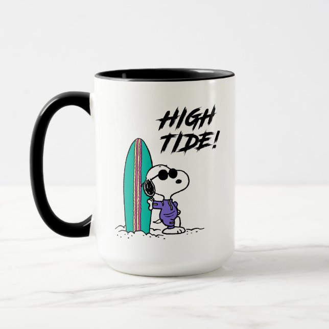 Caneca Amendoins | Coluna Alta do Oceano de Snoopy (Esquerda)