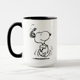 Caneca Amendoins   Dança Feliz Snoopy