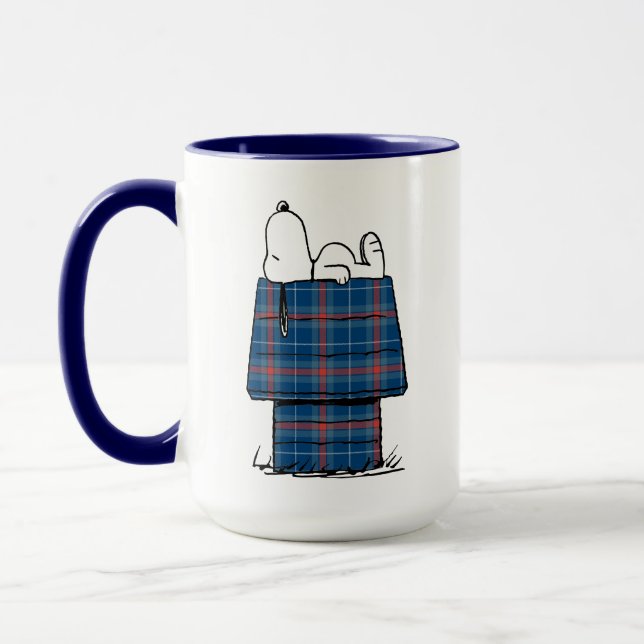 Caneca Amendoins | Feriado de Xadrez de Snoopy Flannel (Esquerda)