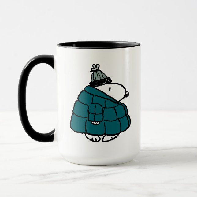 Caneca Amendoins | Jaqueta Puffer de inverno de Snoopy (Esquerda)
