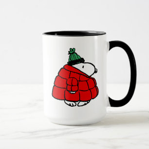 Caneca Amendoins   Jaqueta Snoopy Red Puffer
