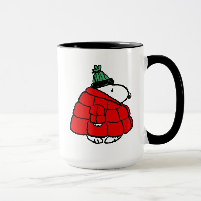 Caneca Amendoins | Jaqueta Snoopy Red Puffer (Direita)