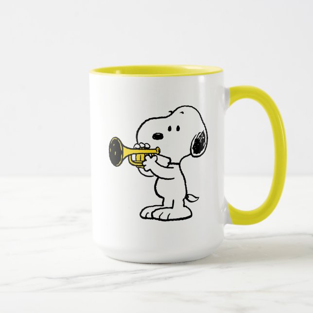 Caneca Amendoins | Jogador de Trompete Snoopy (Direita)