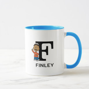 Caneca Amendoins   Nome Franklin e Monograma F