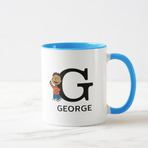 Caneca Amendoins   Nome Franklin & Monograma G