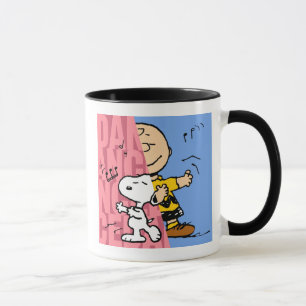 Caneca Amendoins   Snoopy & Charlie Brown Half & Half Dan