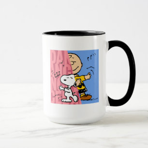 Caneca Amendoins   Snoopy & Charlie Brown Half & Half Dan
