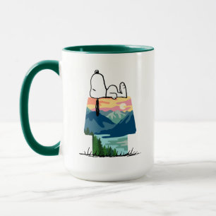 Caneca Amendoins   Snoopy Dog House Ficar Selvagem