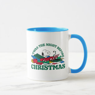 Caneca Amendoins   Snoopy "Esta foi a noite antes do Nata