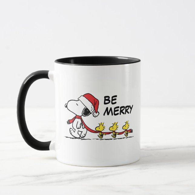 Caneca Amendoins | Snoopy & Friends Winter Scarf (Esquerda)