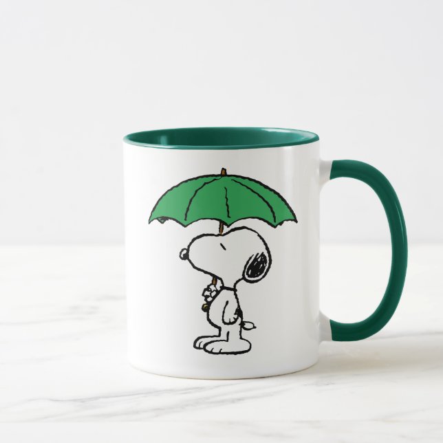 Caneca Amendoins | Snoopy Green Umbrella (Direita)