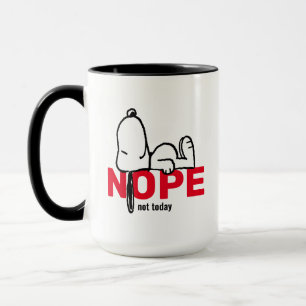 Caneca Amendoins   Snoopy Hoje Não