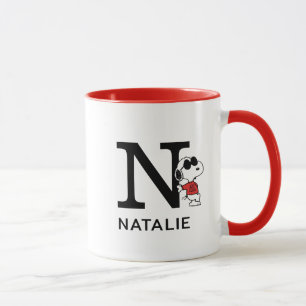 Caneca Amendoins   Snoopy "Joe Legal"   Nome e Monograma 