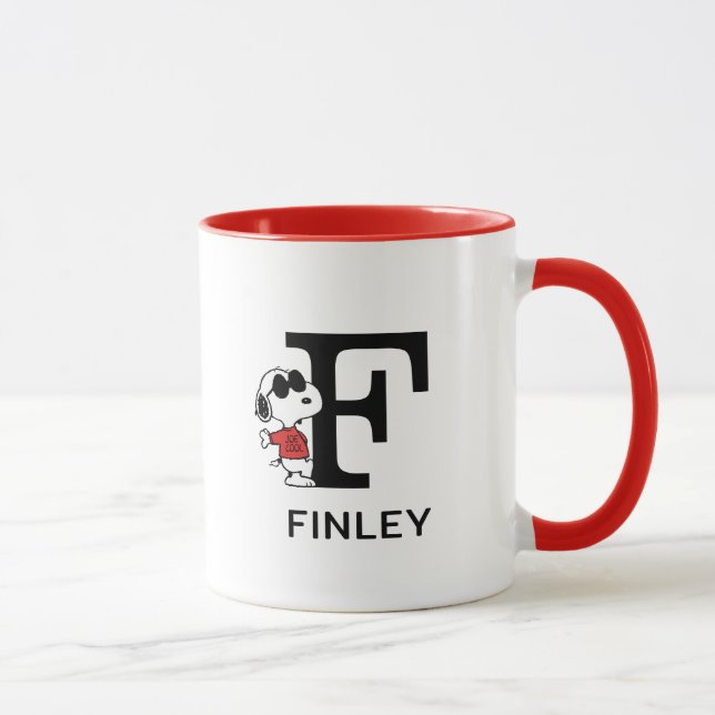 Caneca Amendoins | Snoopy "Joe Legal" | Nome e Monograma  (Direita)
