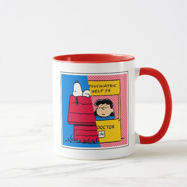 Caneca Amendoins | Snoopy & Lucy Half & Half (Direita)